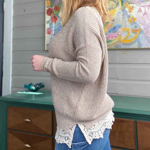 Urban Outfitters Knit Sweater with Lace - Picture 2 of 3